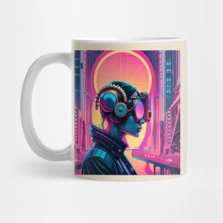 Steampunk synthwave art Mug